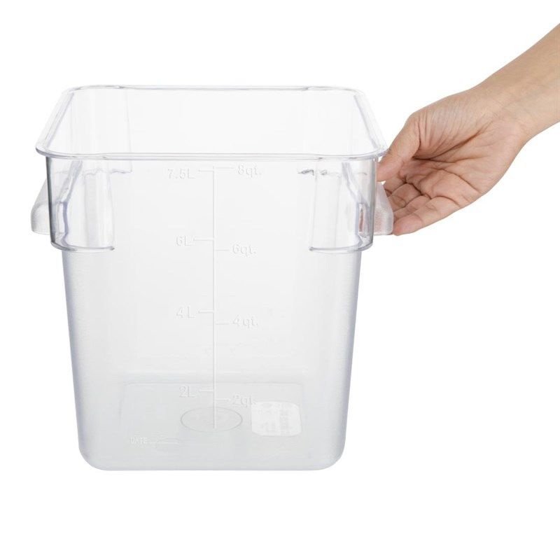 Hygiplas polycarbonate square storage bin 20L