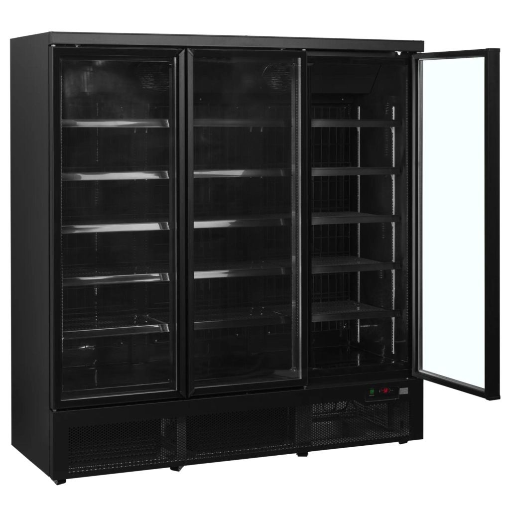 NordCap Gefrierschrank mit Glast&uuml;r ATOM MAXI 3T-BB