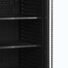 NordCap Refrigerador con puerta de cristal KU 385 G-CP II NEGRO