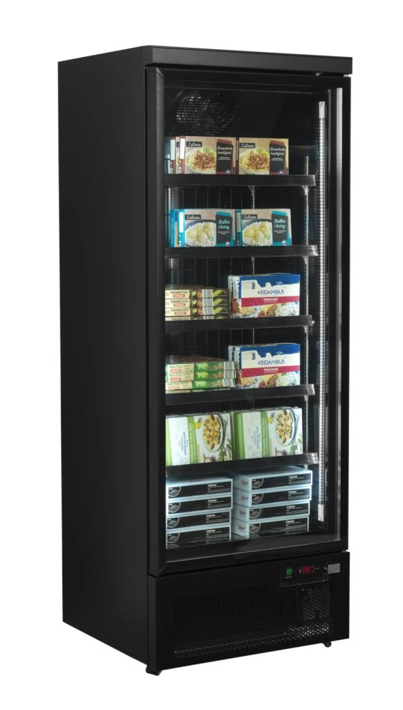 NordCap Gefrierschrank mit Glast&uuml;r ATOM MAXI 1T-BB