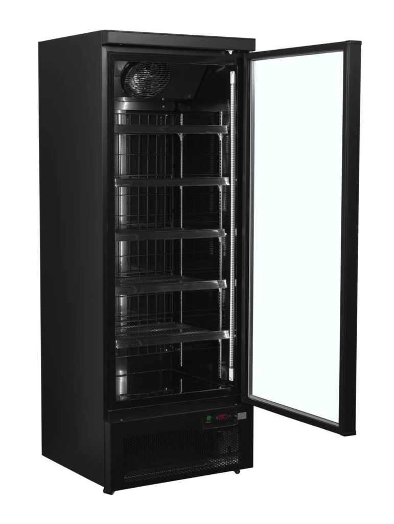 NordCap Gefrierschrank mit Glast&uuml;r ATOM MAXI 1T-BB