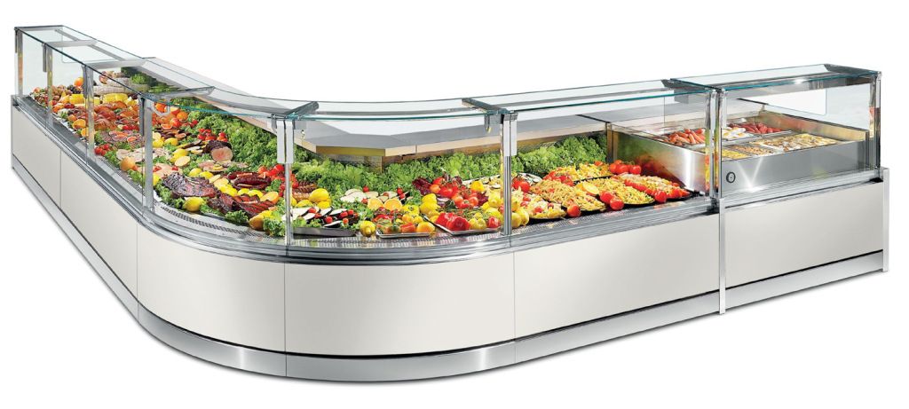 NordCap fresh produce display unit ENIXE EN100 - L 1250 - M2 - sliding doors