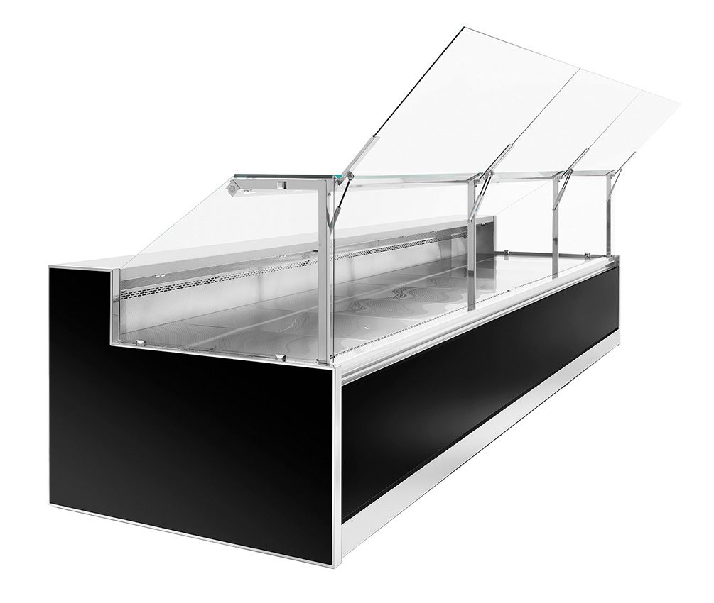 NordCap fresh produce display unit ENIXE EN100 - L 1250 - M2 - sliding doors