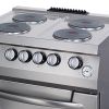 Maxima Heavy Duty Fornuis - 4 Pitten Met Oven - Dubbel - 70 cm - 400V