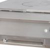 Maxima Heavy Duty Doorkookplaat - 1 Pit - Dubbel - 70 cm Diep - Gas
