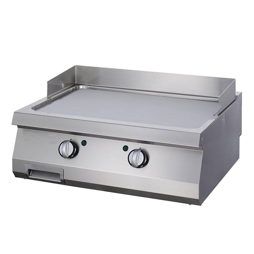 Maxima Robust grillplade - Glat forkromet - Dobbelt - 70 cm dyb - Elektrisk