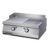 Maxima Heavy Duty Grill Plate - Half Grooved - Double - 70 cm Deep - Electric