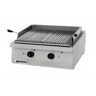 Maxima Grelha de pedra vulc&acirc;nica refor&ccedil;ada - Dupla - 70 cm de profundidade - A g&aacute;s