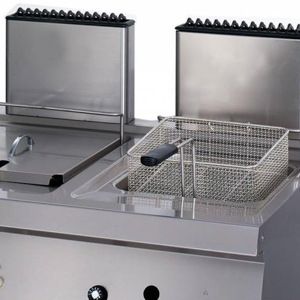Maxima Heavy Duty Friteuse - 2 x 12 L - Dubbel - 70 cm Diep - met Tapkraan - Gas