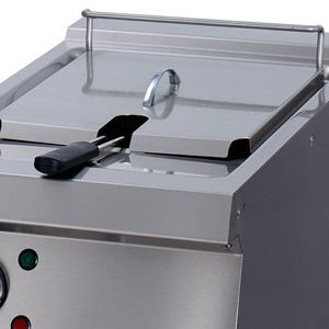 Maxima Heavy Duty Friteuse - 1 x 12 L - Enkel - 70 cm Diep - met Tapkraan - Elektrisch