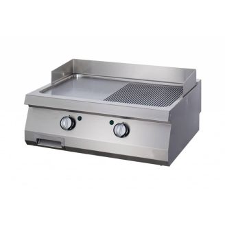 Maxima Grelha refor&ccedil;ada cromada com ranhuras - Dupla - 70 cm de profundidade - A g&aacute;s
