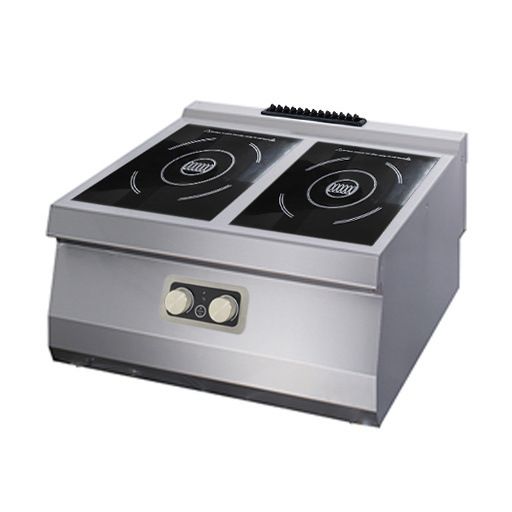 Maxima Heavy Duty Kookplaat - 2 Pits Inductie - Enkel - 70 cm - 400V