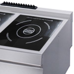 Maxima Heavy Duty Kookplaat - 2 Pits Inductie - Enkel - 70 cm - 400V