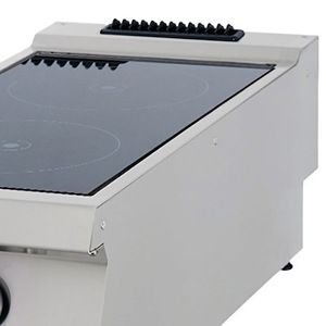 Maxima Heavy Duty Kookplaat - 2 pits - Infrarood - Enkel - 70cm - 400V