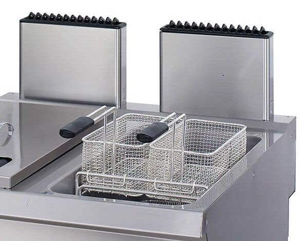 Frytkownica Maxima Premium - 2 x 22 l - podw&oacute;jna - 90 cm - z kranem - gazowa