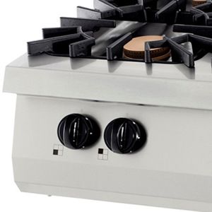 Maxima Premium Kookplaat - 4 Pitten - Dubbel - 90 cm Diep - Gas