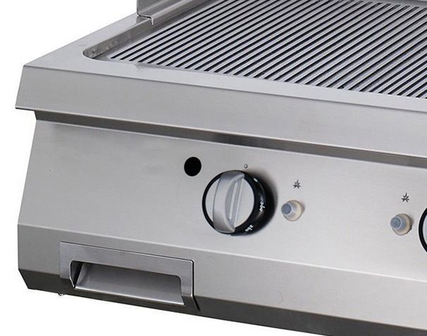 Maxima Premium Grillplaat - Gegroefd - Dubbel - 90 cm Diep - Gas