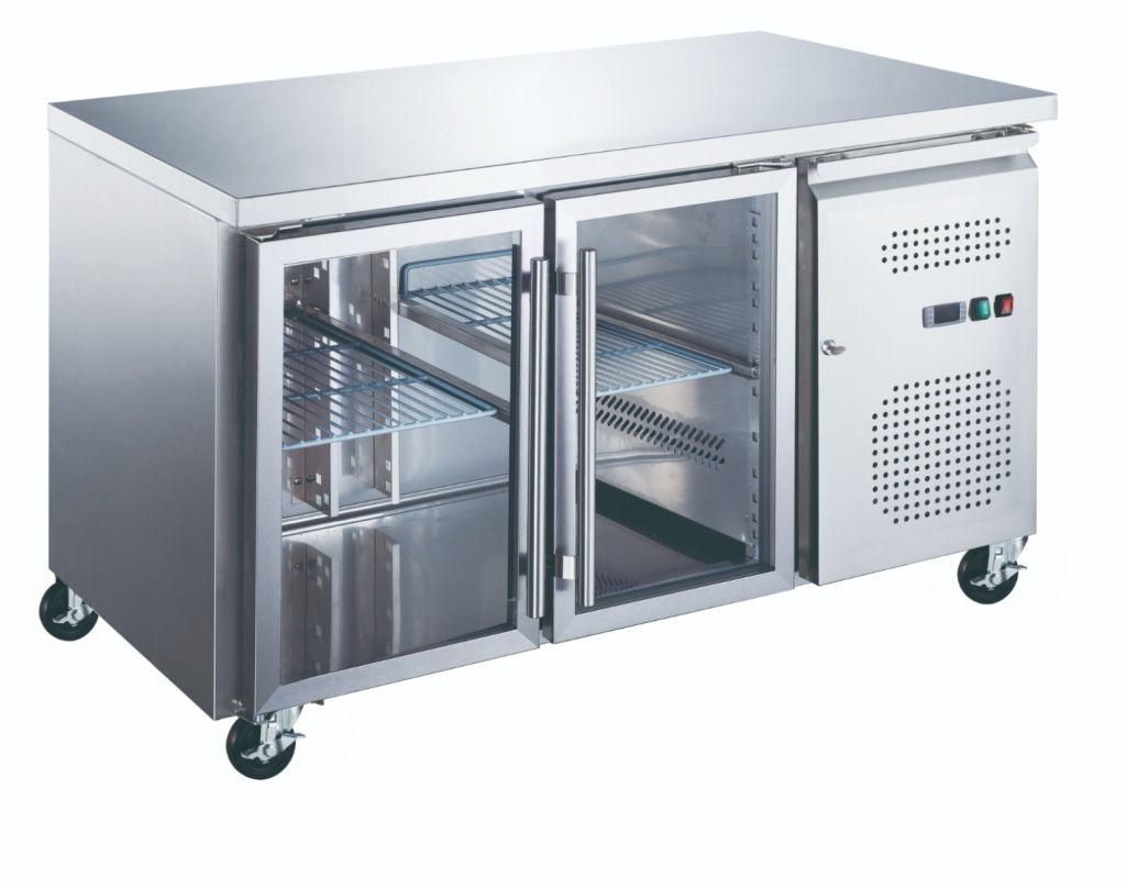 Maxima Etabli r&eacute;frig&eacute;r&eacute; - 136 cm - 2 portes vitr&eacute;es