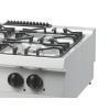 Maxima Heavy Duty Kookplaat - 4 Pitten - Dubbel - 70 cm Diep - 27 kW - Gas