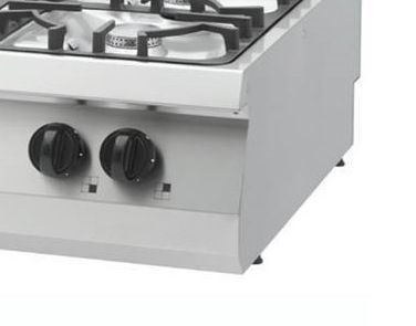Maxima Heavy Duty Kookplaat - 4 Pitten - Dubbel - 70 cm Diep - 27 kW - Gas
