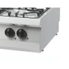 Maxima Heavy Duty Kookplaat - 4 Pitten - Dubbel - 70 cm Diep - 30 kW - Gas