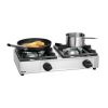 Mesa de cozinha a g&aacute;s Bartscher 2 queimadores - modelo de mesa 1058503