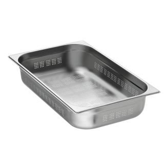 Taca gastronomiczna ze stali nierdzewnej Bartscher perforowana 1/1 GN - 100 mm