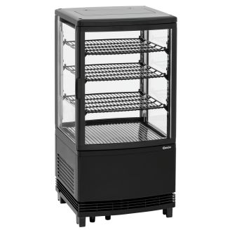 Bartscher Mini-K&uuml;hlvitrine 64l2t schwarz