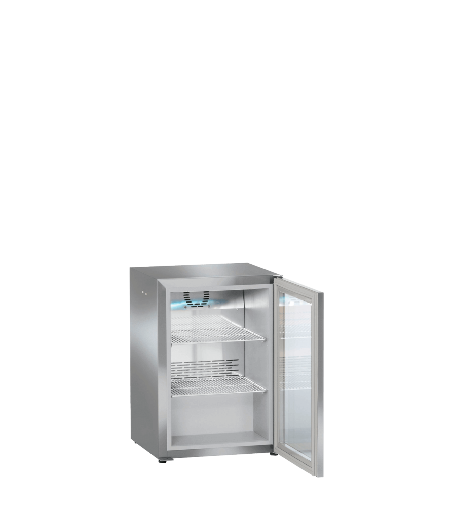 Liebherr Displaykylbar modell rostfritt st&aring;l FKv 503/H48 mj&ouml;lkkylare