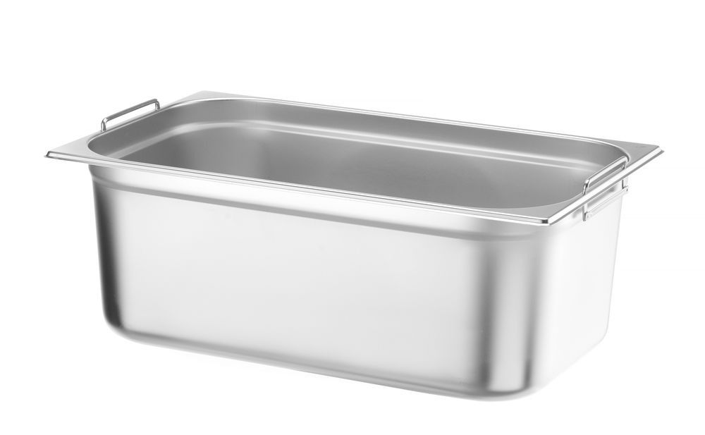 Hendi gN 1/1 container, verzonken handgrepen, Profi Line PLUS, GN 1/1, 28L, Zilver, 530x325x(H)200mm