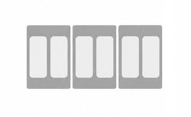 NordCap Stainless steel frame insert set (3-piece) for 6 &times; Napoli ice tubs