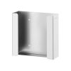 Glove dispenser, 2 boxes, Silver, 260x96x(H)260mm