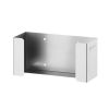 Dispensador de guantes Hendi, 1 caja, plateado, 260 x 96 x (alto) 130 mm
