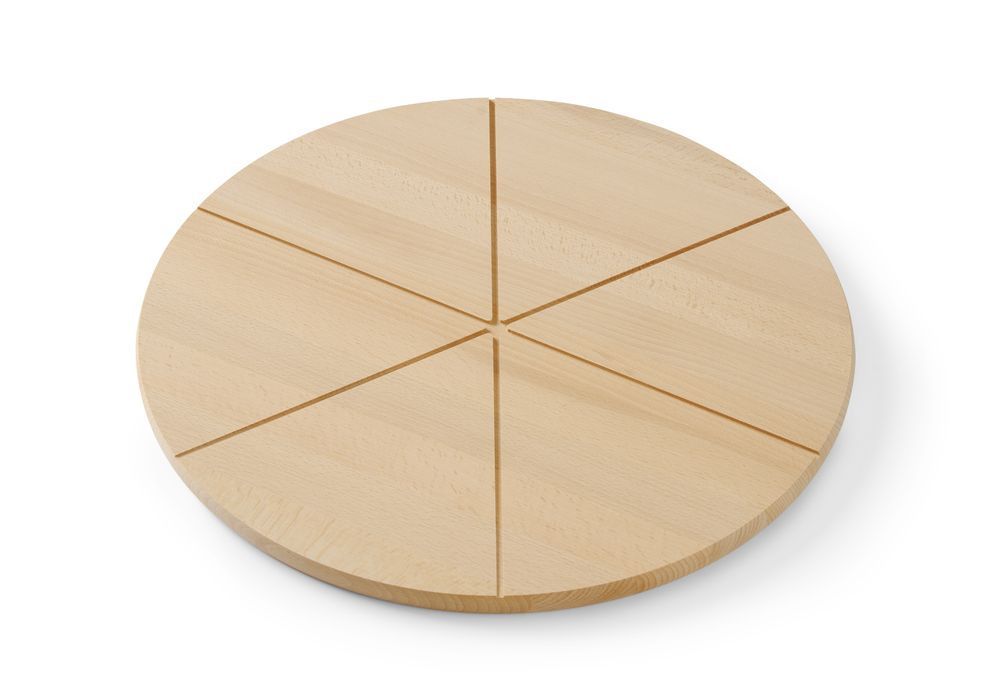 T&aacute;bua para pizza Hendi em madeira de faia 350 mm