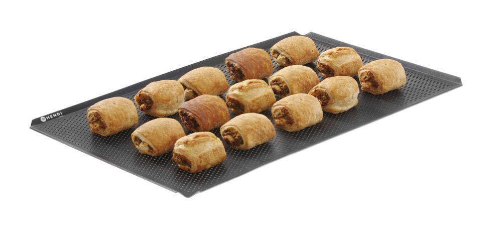 Hendi Tray Aluminium GN 1/1 | Geperforeerd Siliconen Coating