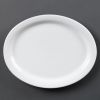 Plat de service ovale Olympia Whiteware 25 cm