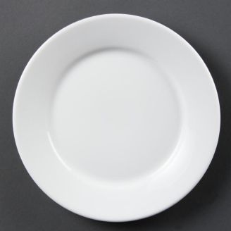 Piatti Olympia Whiteware con bordo largo 23 cm