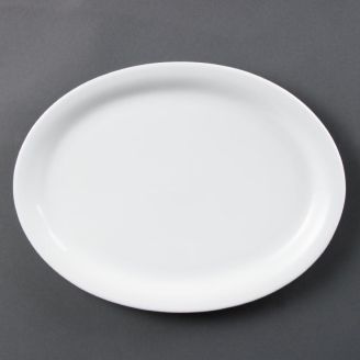 Olympia Whiteware oval serving dish 29.5 cm