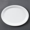 Owalny talerz do serwowania Olympia Whiteware 29,5 cm