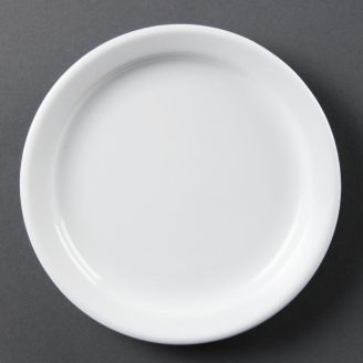 Piatti Olympia Whiteware con bordo stretto 18 cm