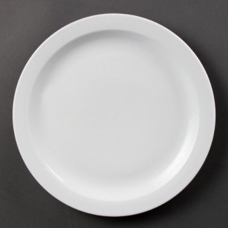 Piatti Olympia Whiteware con bordo stretto 28 cm