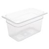 Vogue polycarbonate gastronorm container transparent GN1 / 4 150mm