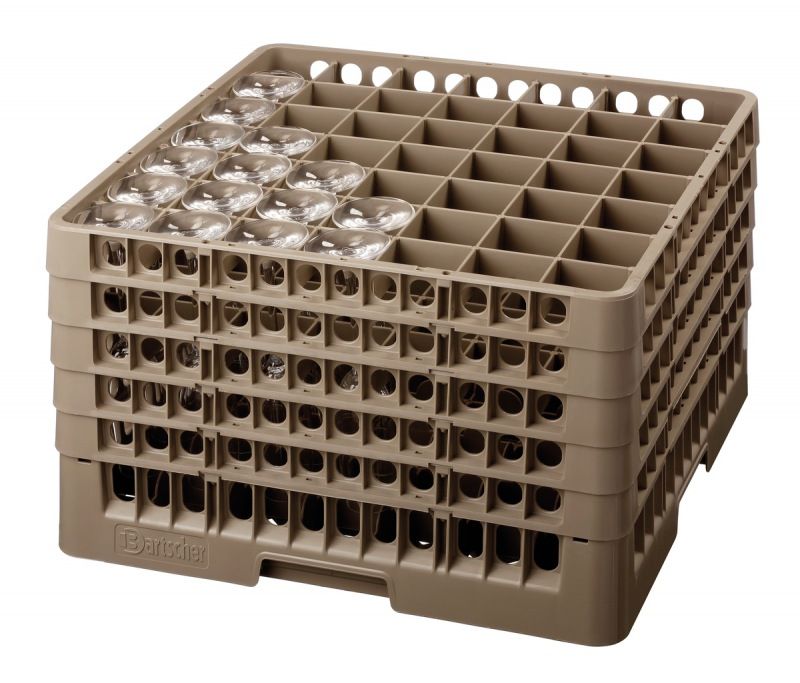 Cesto de vidro Bartscher STL, 49 compartimentos