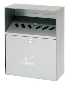 Bartscher wall ashtray, silver - 860001