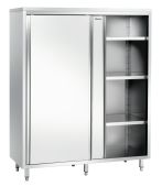 Bartscher 瓷柜，带 2 个滑动门，宽 1200 x 深 600 x 高 2000 毫米