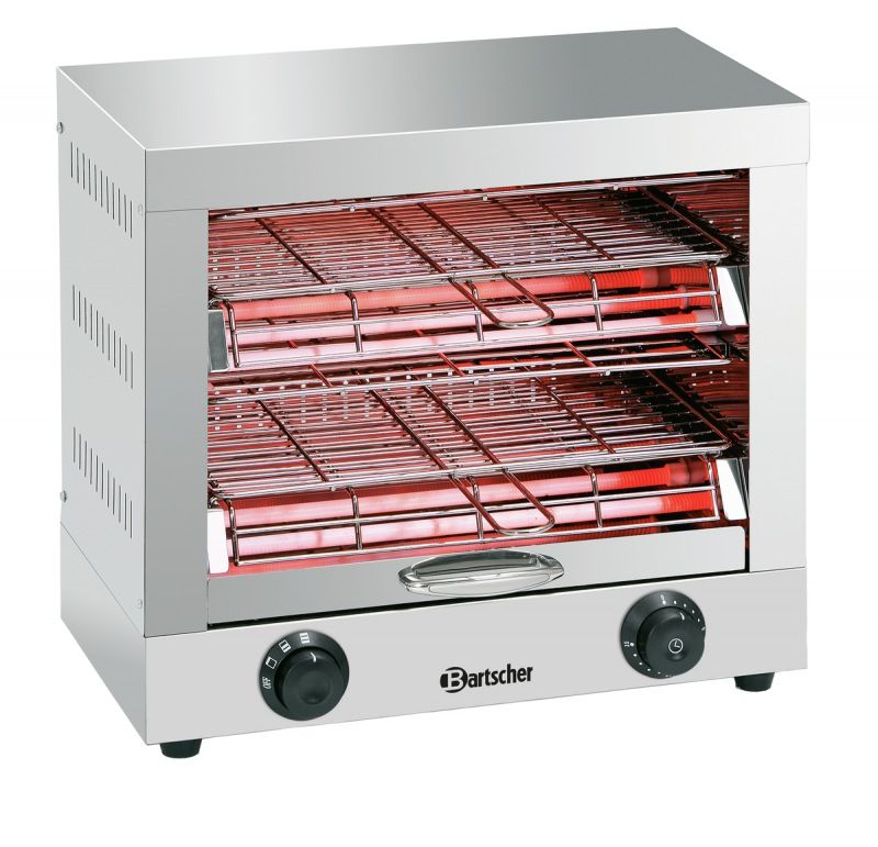 Grille-pain Bartscher / four &agrave; quartz, double - A151600
