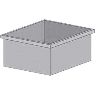 Gamko geisoleerde RVS bak (inbouw), met afvoer (C), X/ACIICE54