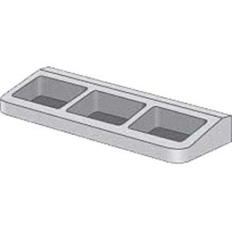 Gamko RVS rek, t.b.v. 3 Gastro 1/6 bakken (E), X/ACTRAY