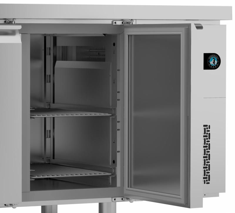 Hoshizaki Advance ACR-130DG-LR-CRC-L2 - 2 deurs koelwerkbank met rand