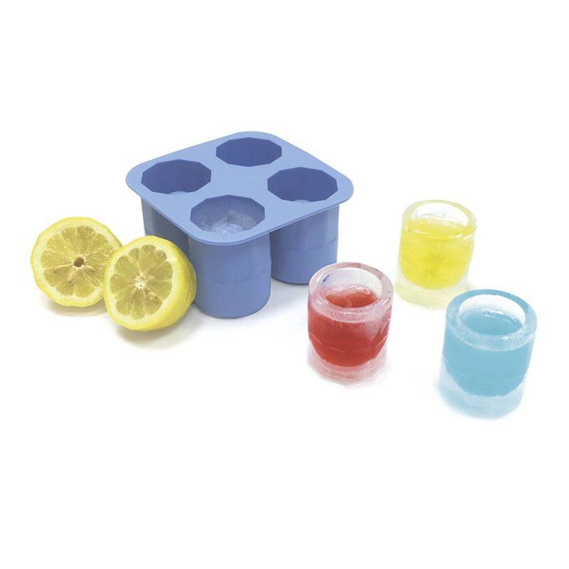 Hendi Molde para cubitos de hielo Vasos de chupito | 4 compartimentos de silicona | (H) 60 mm